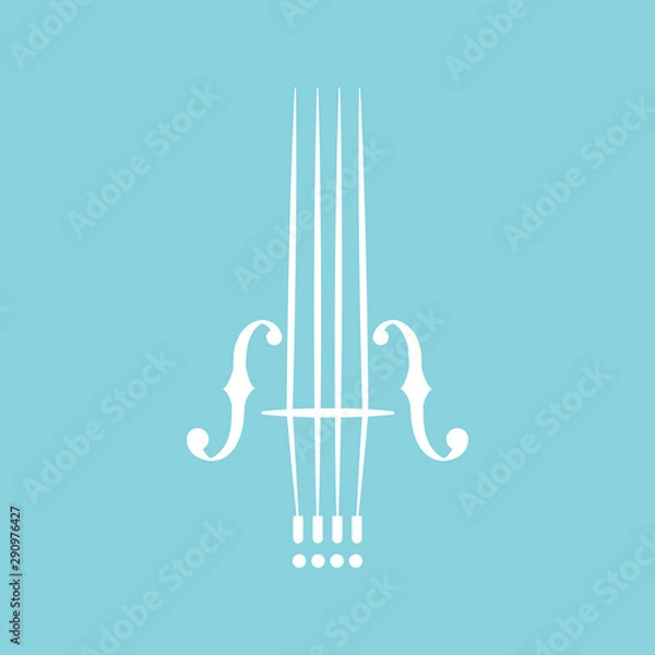 Fototapeta Cello icon vector illustration