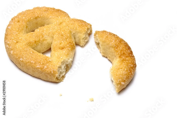 Obraz Isolated pretzel pieces