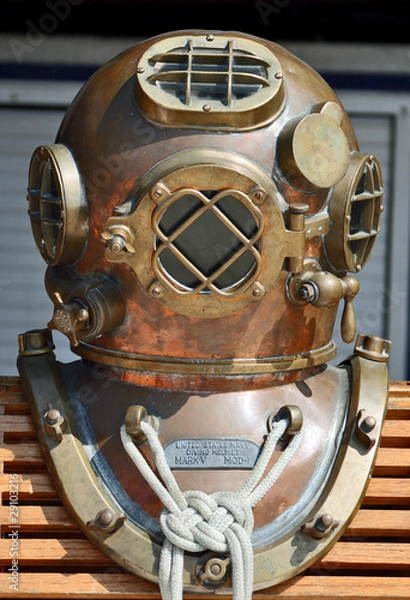 Obraz U.S. Navy Deep Sea Diving Helmet