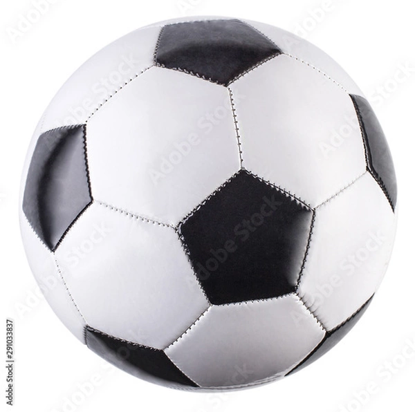 Obraz Soccer ball isolated on white background