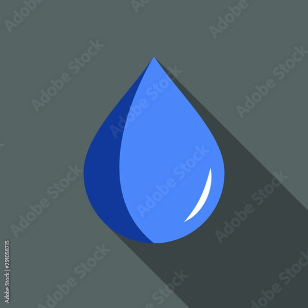 Obraz Water drop vector illustration.