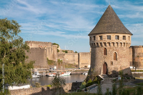 Fototapeta Vue sur le port de Brest
