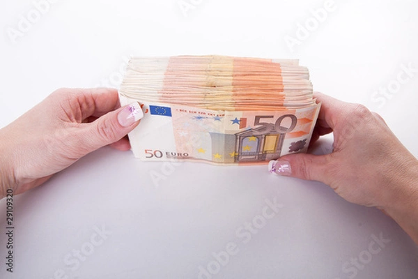 Fototapeta Geld zählen