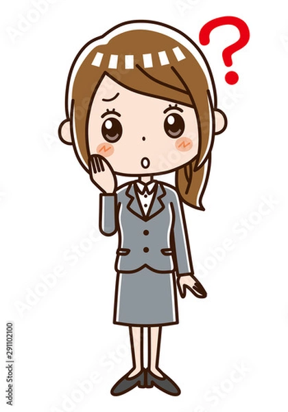 Obraz ビジネスウーマン　疑問
