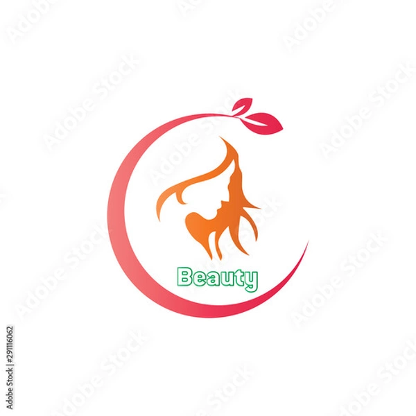 Obraz Beauty care logo vector design template