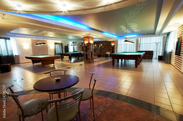 Obraz pokój bilardowy