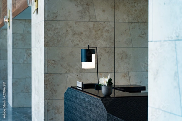 Fototapeta リゾートホテルのロビー、エントランス、ライト