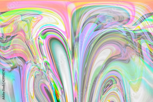 Fototapeta Abstract psychodelic colorful background. It can be used in print and web design