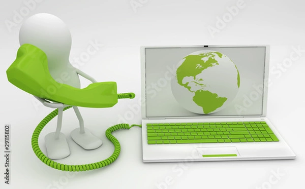 Obraz Man talkng on the phone