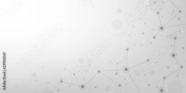 Fototapeta Technology in the concept of digital networks.