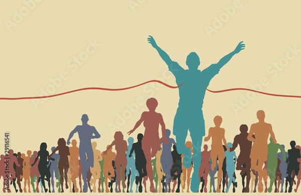 Fototapeta Finishing line