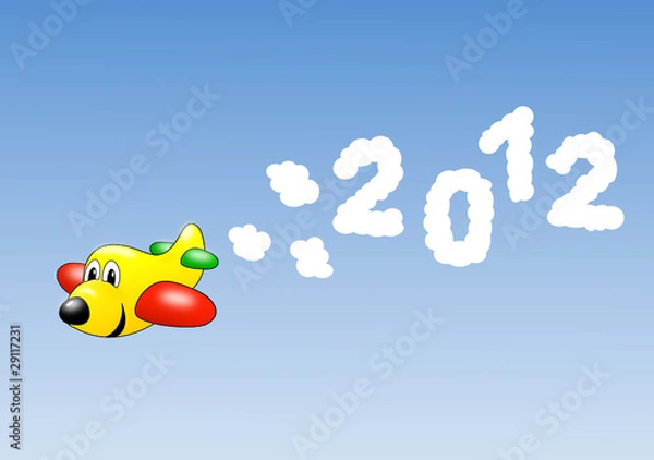 Obraz 2012 mit Flugzeug