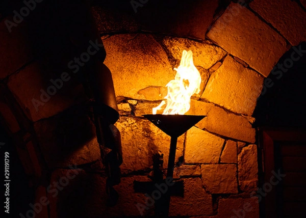 Fototapeta Flame from a torch