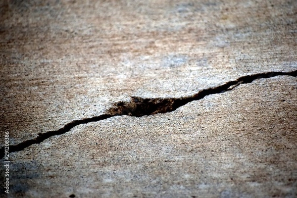Obraz Macro Grunge Cement Sidewalk Crack