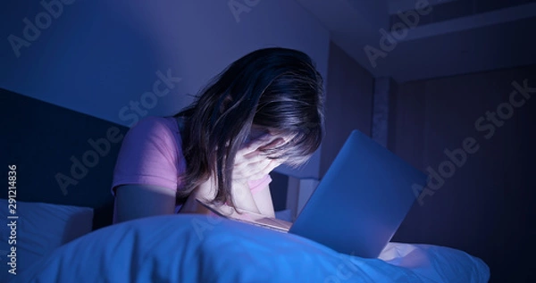 Obraz internet cyberbullying concept