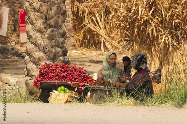 Obraz ludzie Egiptu - rynek