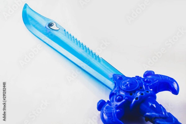 Obraz toy sword on a marble background