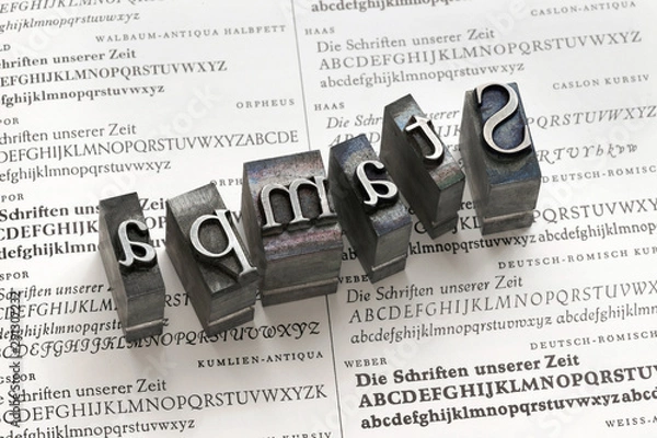 Obraz stampa tipografica