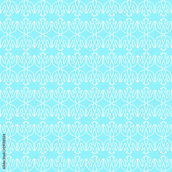 Obraz Snowflakes seamless pattern, winter background.