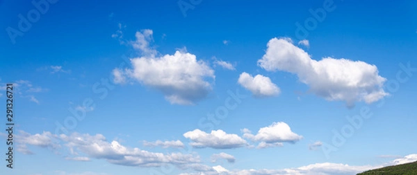 Obraz blue sky and clouds background
