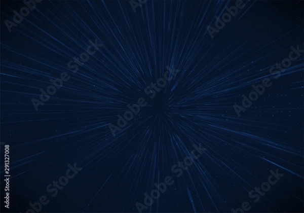 Fototapeta Light zoom abstact background, Star effect on universe, Vector starburst on galaxy