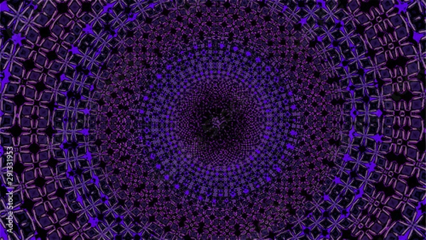 Fototapeta Ornate geometric pattern and artfully abstract multicolored background