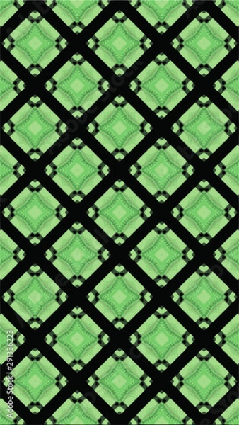 Fototapeta Ornate geometric pattern and abstract colored background