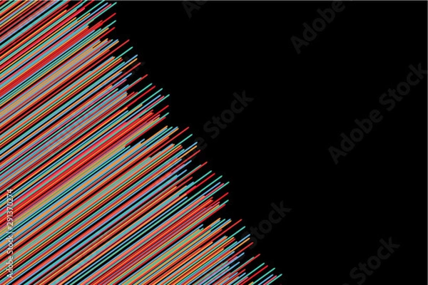 Obraz Abstract colored Lines Pattern Background, illustration.
