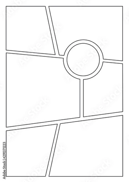 Obraz Comic stripe template - Vector, illustration.