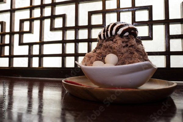 Fototapeta かき氷　shaved ice　crashed ice