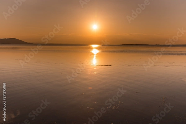 Obraz 北海道サロマ湖の夕日