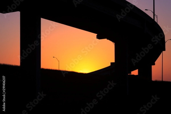 Obraz Highway Sunset