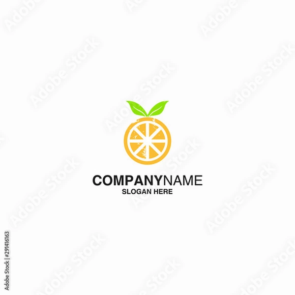 Fototapeta green leaf logo