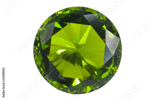 Fototapeta green gem isolated