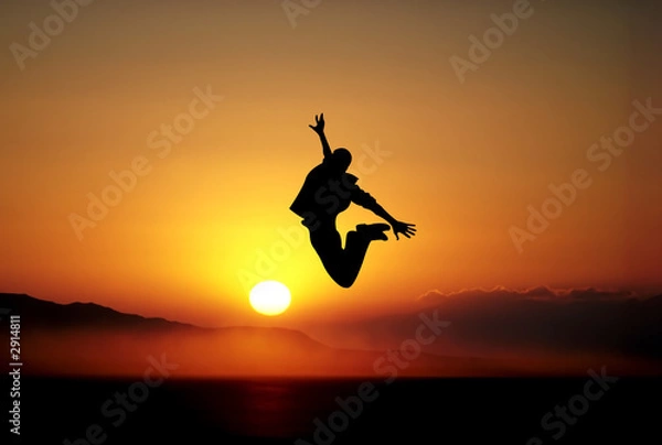 Fototapeta jumping guy
