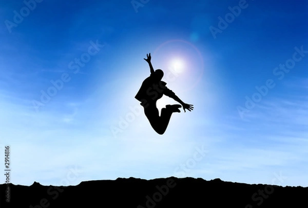 Fototapeta jumping guy