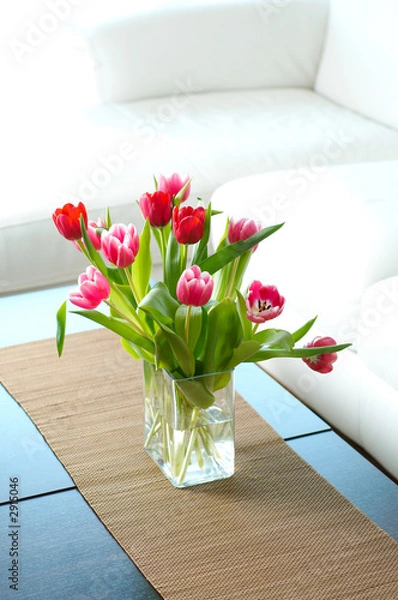 Fototapeta bunch of tulip flowers