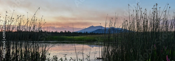 Obraz sunset over the lake