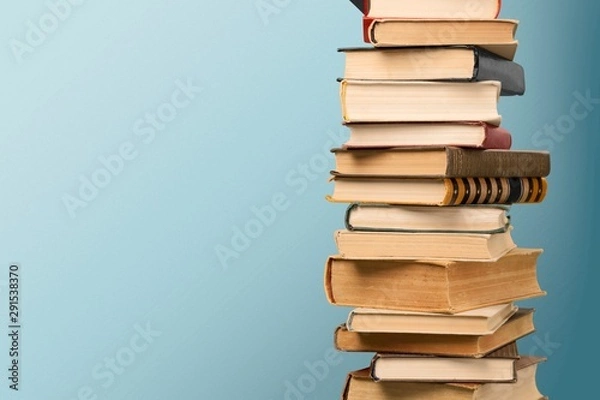 Obraz Old books on dark  background