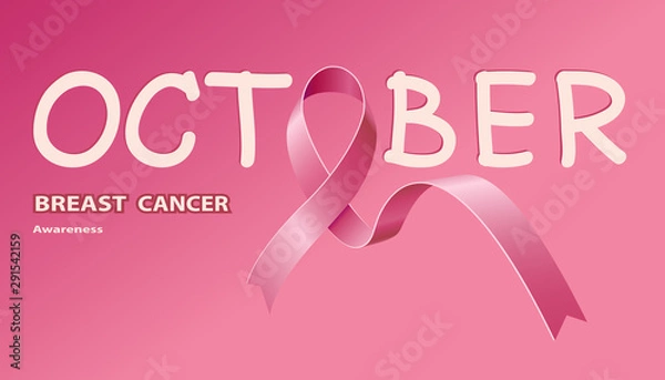 Obraz Icon Pink Ribbon for breast cancer awareness