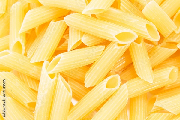 Obraz Pasta penne rigate macaroni close up