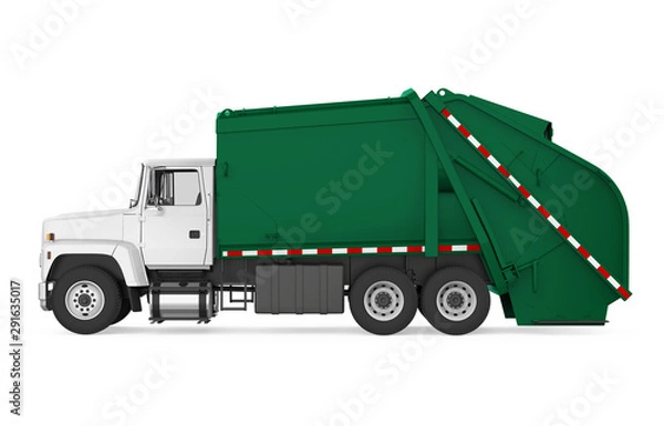 Obraz Garbage Truck Isolated