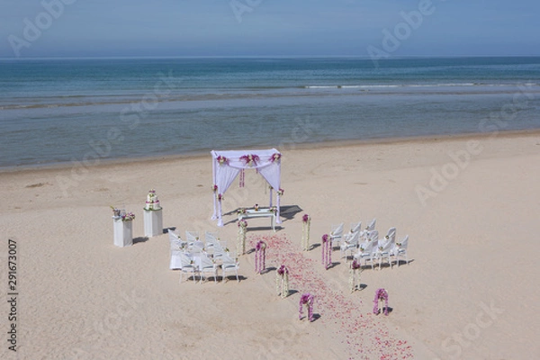 Obraz Set Up in the wedding, Beach Wedding.