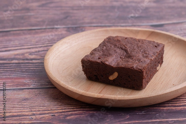 Obraz brownies on wooden background