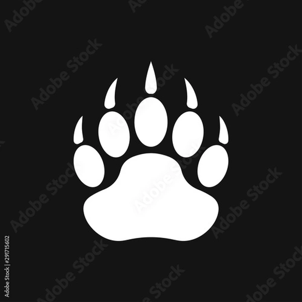 Fototapeta Bear icon. Vector concept illustration for design.