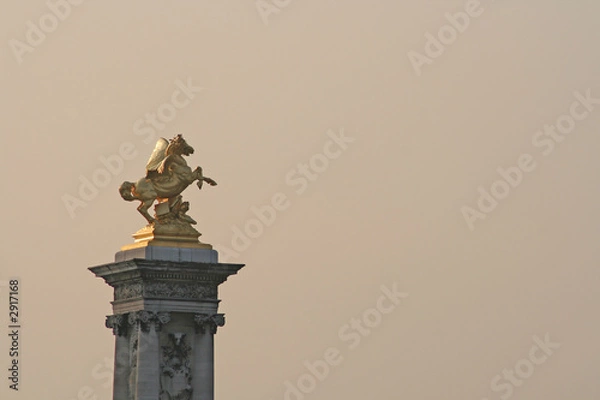 Obraz statue de cheval sur le pont alexandre 3
