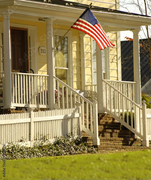Obraz dom w stylu amerykańskim