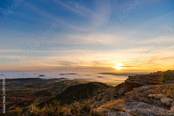 Obraz Sunset in the lonely place