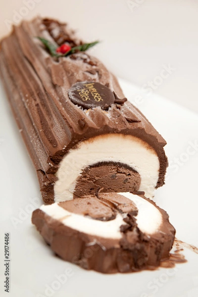Fototapeta Bûche de Noël