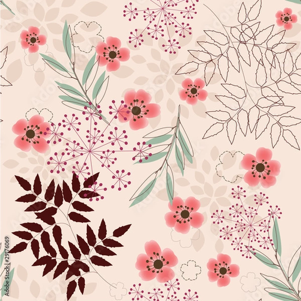 Obraz Floral seamless pattern